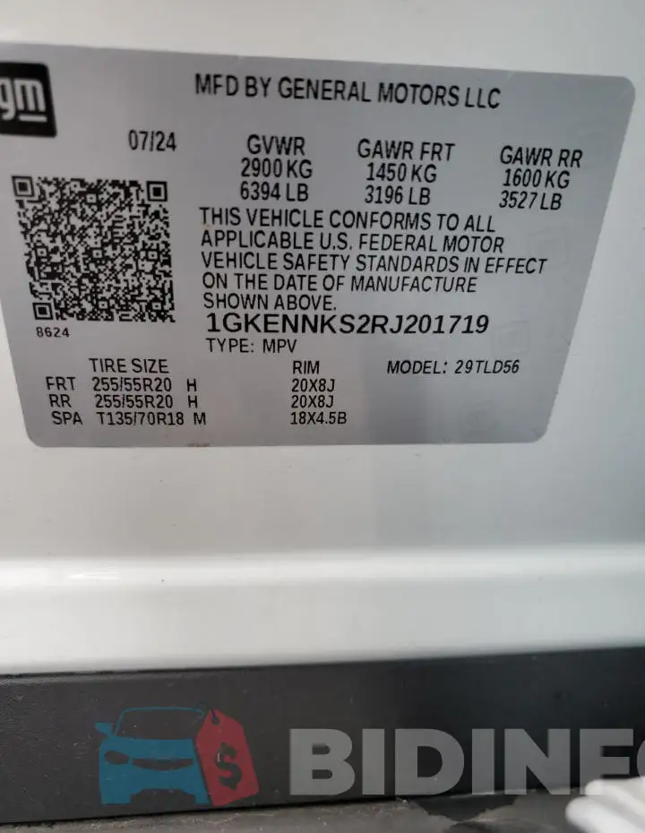 1GKENNKS2RJ201719 Photo# 13