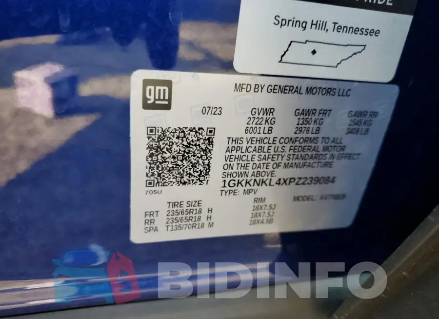 1GKKNKL4XPZ239084 Photo# 14
