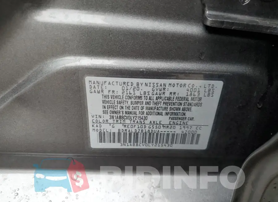 3N1AB8CV0LY215430 Photo# 13