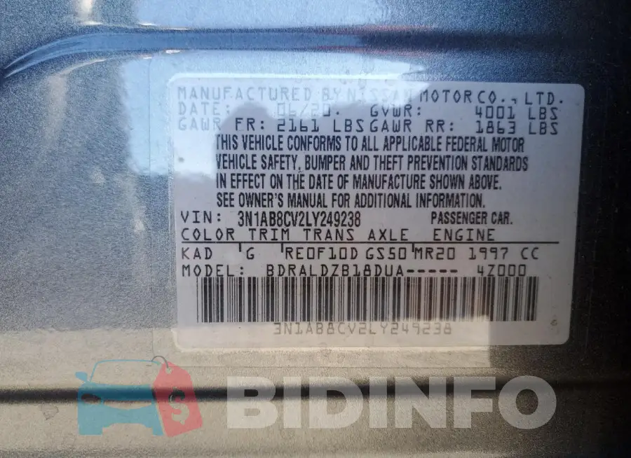 3N1AB8CV2LY249238 Photo# 12