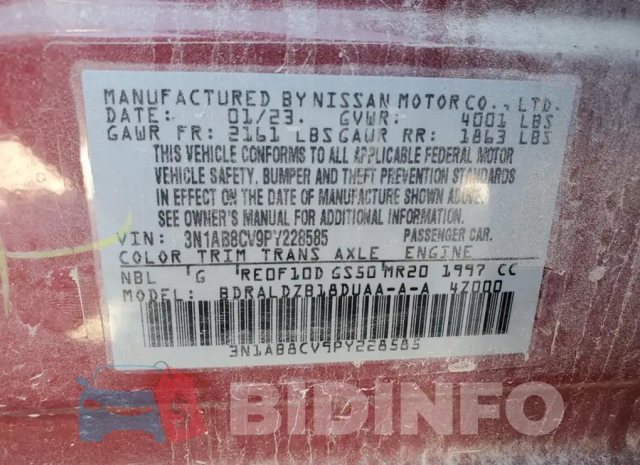 3N1AB8CV9PY228585 Photo# 12