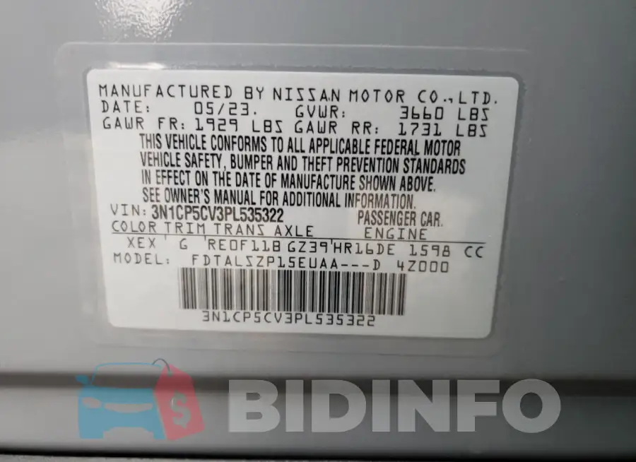 3N1CP5CV3PL535322 Photo# 13