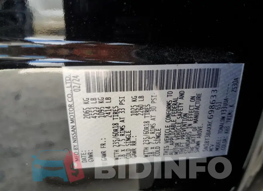 5N1BT3BAXRC698633 Photo# 12