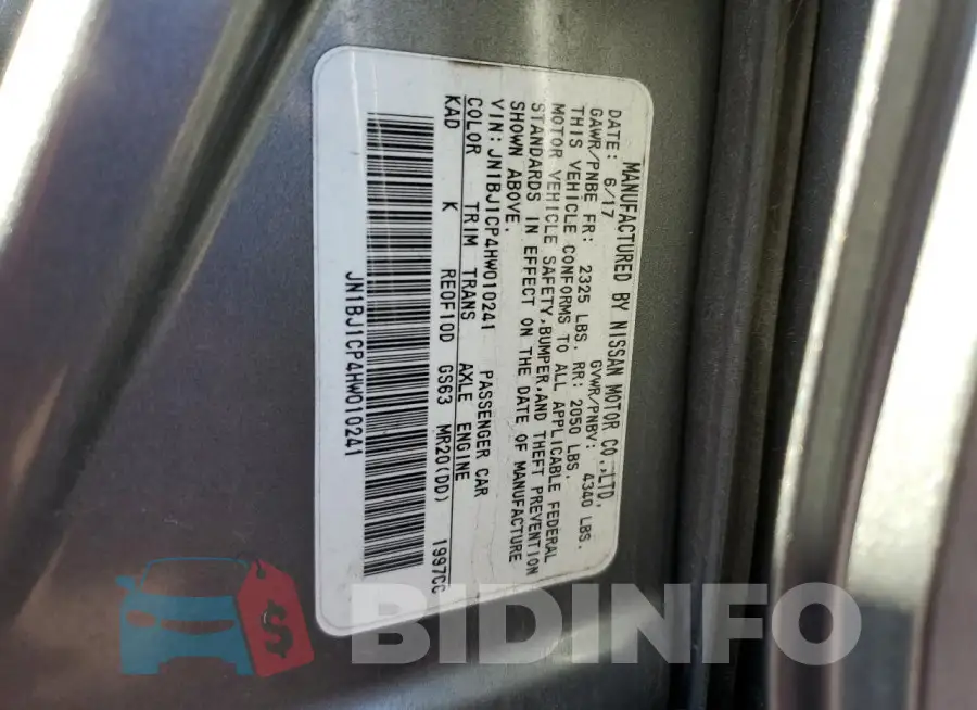 JN1BJ1CP4HW010241 Photo# 12