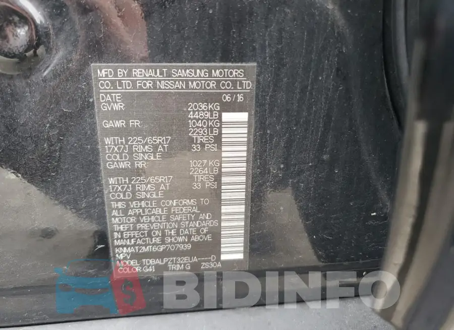 KNMAT2MT6GP707939 Photo# 13