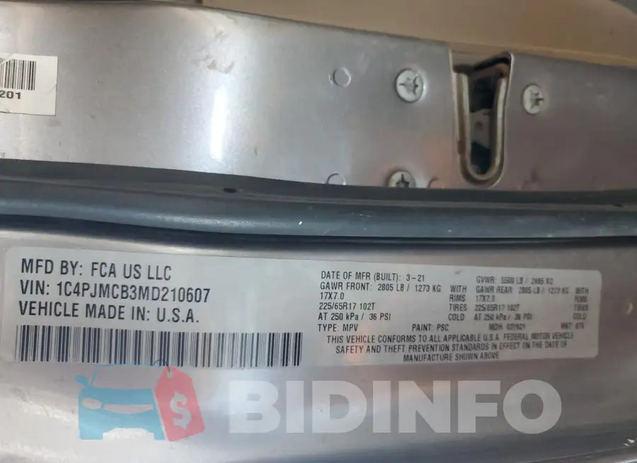 1C4PJMCB3MD210607 Photo# 12