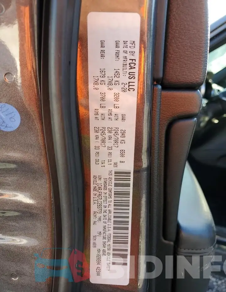 1C4RJFAG7LC293773 Photo# 14