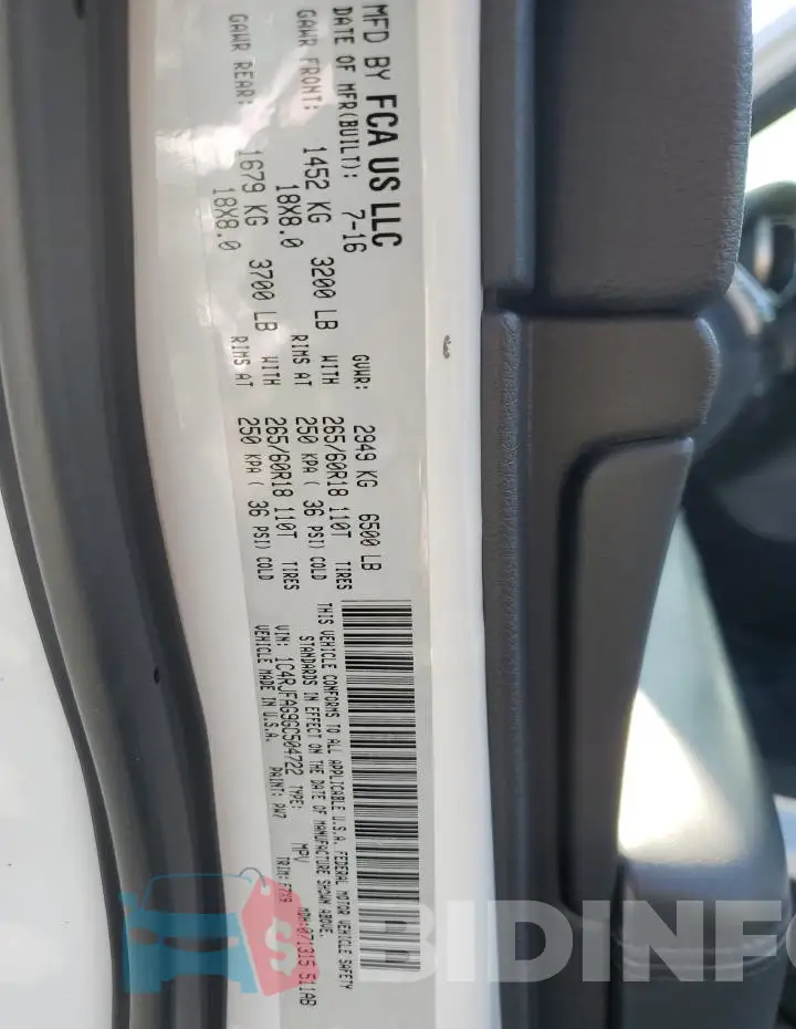 1C4RJFAG9GC504722 Photo# 13