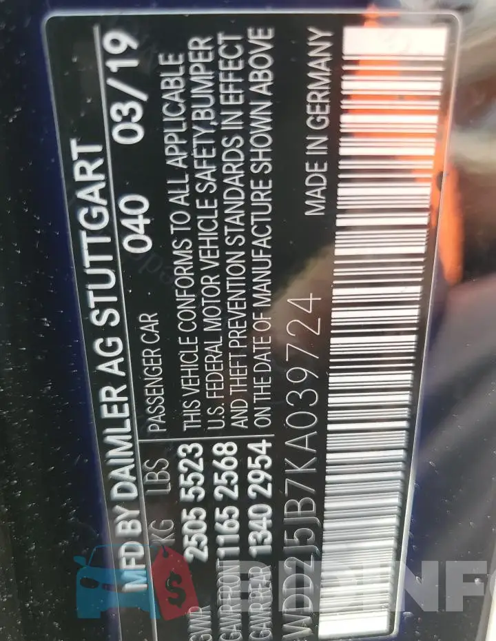 WDD2J5JB7KA039724 Photo# 13