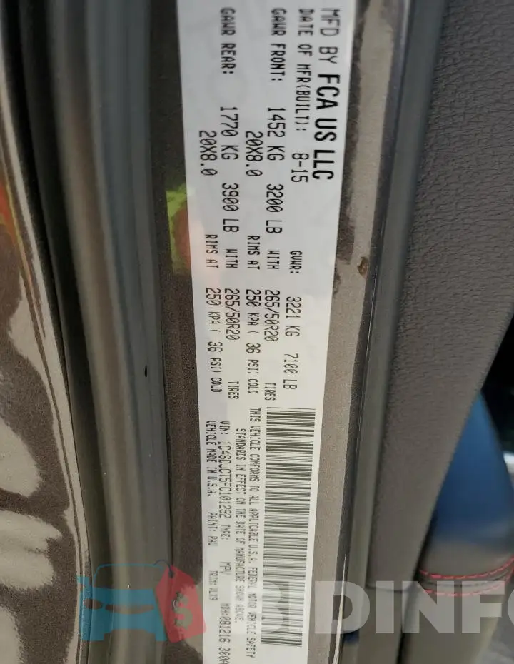 1C4SDJCT5FC101292 Photo# 14