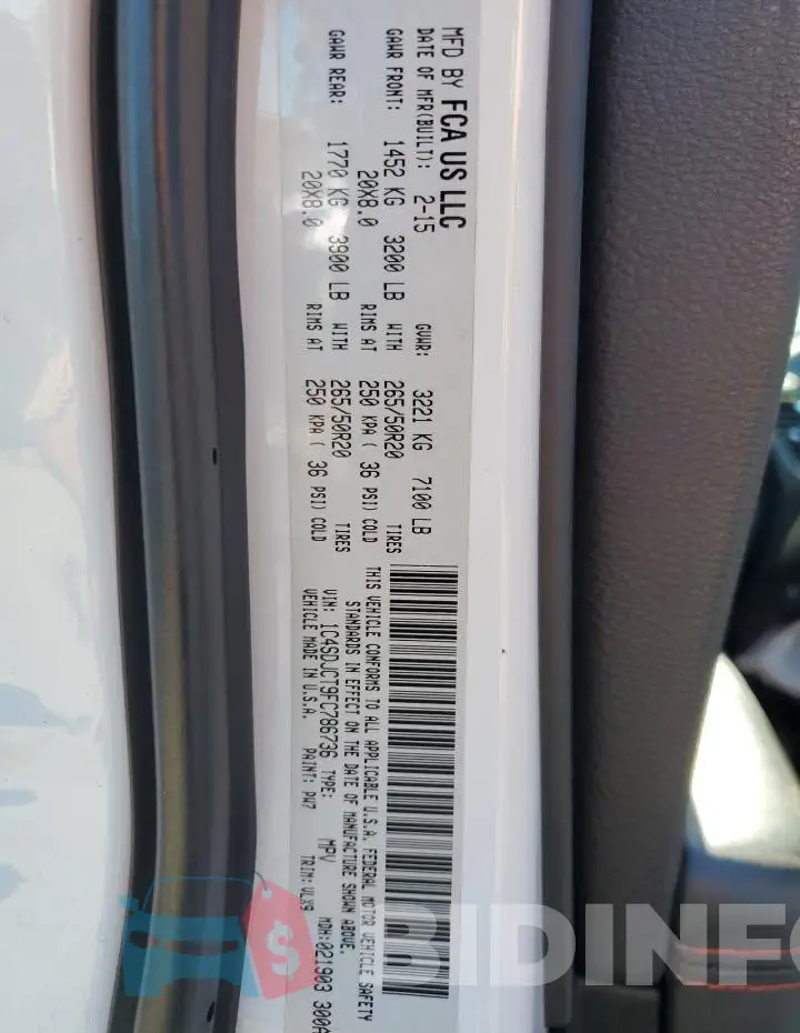 1C4SDJCT9FC786736 Photo# 14