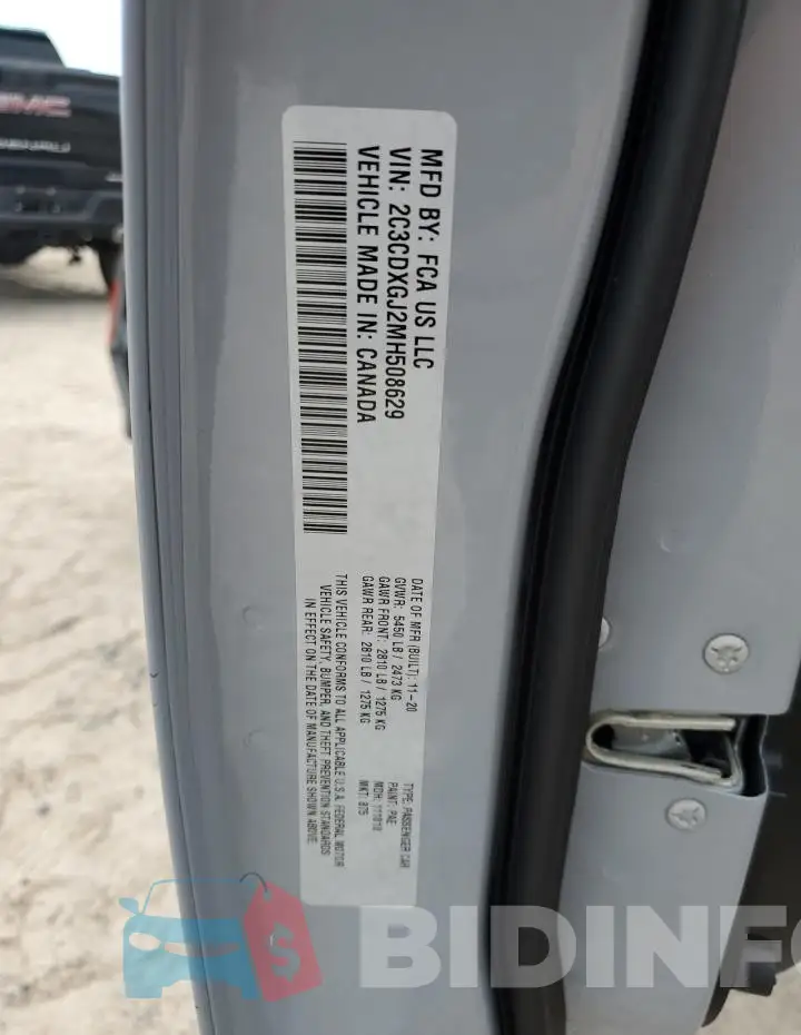 2C3CDXGJ2MH508629 Photo# 13