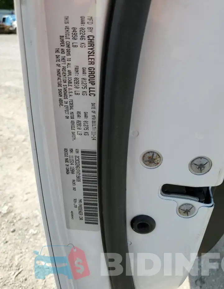 2C3CDZAG1FH719039 Photo# 13