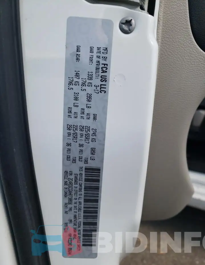 2C4RDGCGXHR730836 Photo# 14