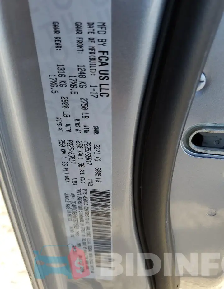 3C4PDCAB0HT577503 Photo# 14