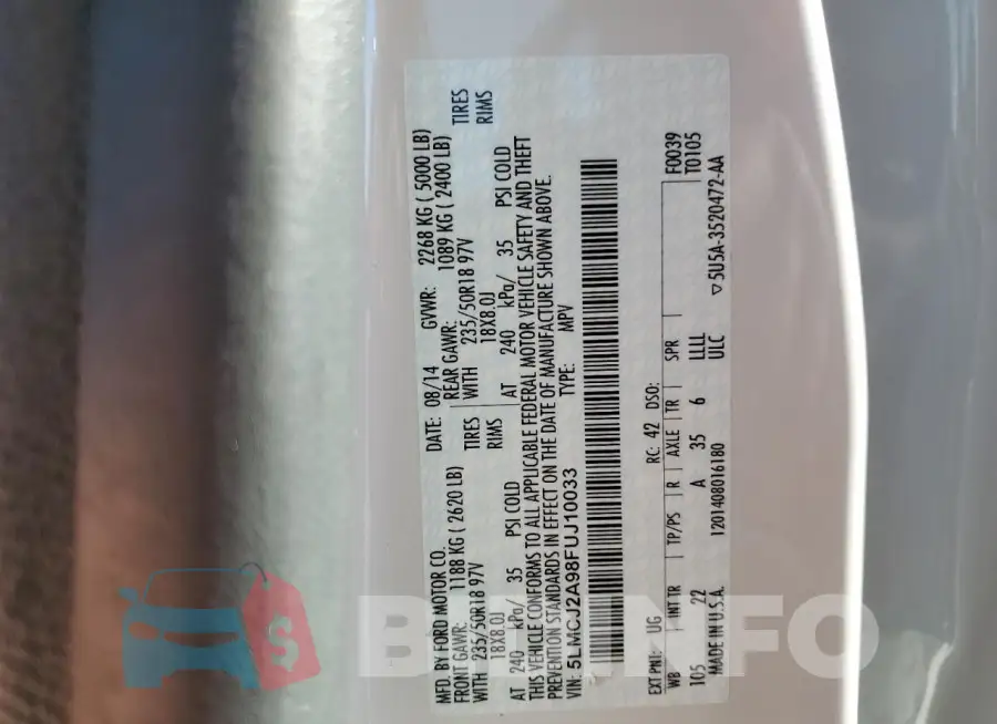 5LMCJ2A98FUJ10033 Photo# 13