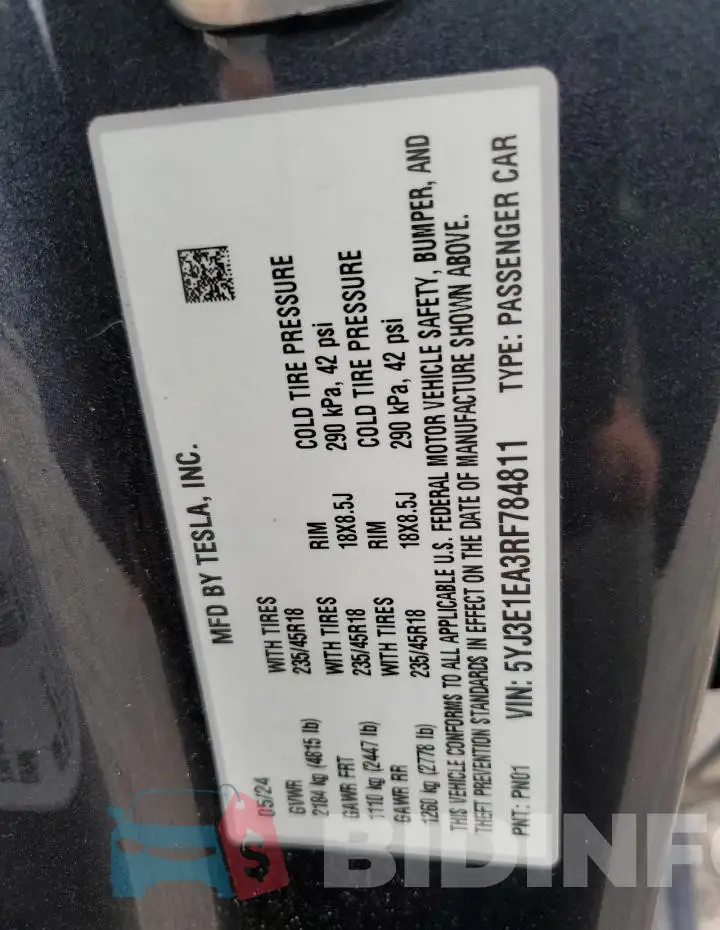 5YJ3E1EA3RF784811 Photo# 12