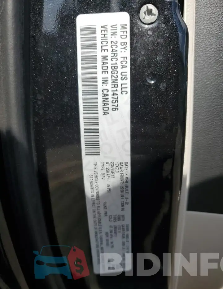 2C4RC1BG2NR147576 Photo# 13