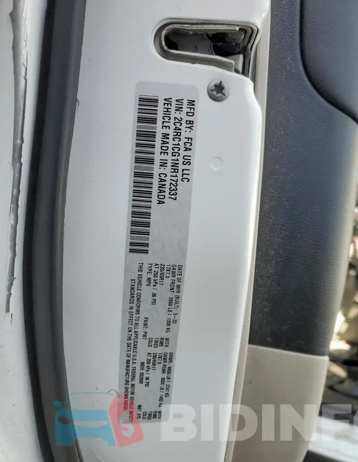 2C4RC1CG1NR172337 Photo# 13