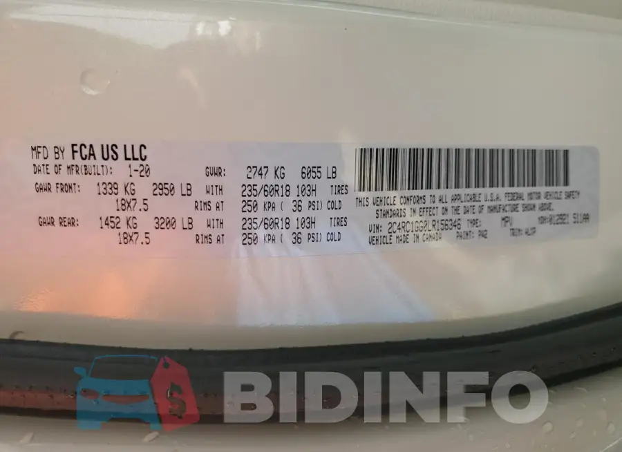 2C4RC1GG0LR156346 Photo# 14