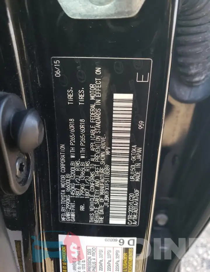 JTJBM7FX1F5118089 Photo# 13