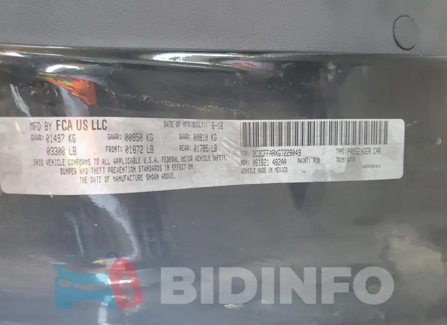 3C3CFFARXGT228049 Photo# 12