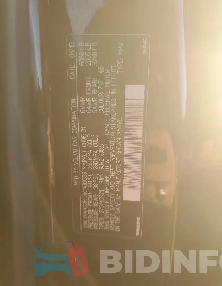 YV4A22PL9K1489566 Photo# 13