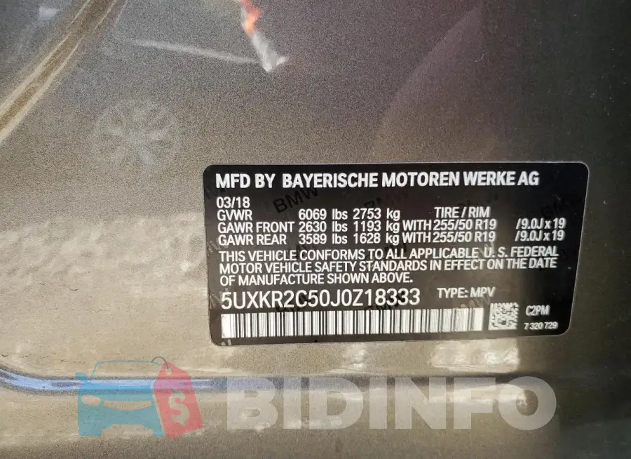 5UXKR2C50J0Z18333 Photo# 14