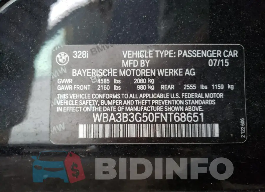 WBA3B3G50FNT68651 Photo# 12