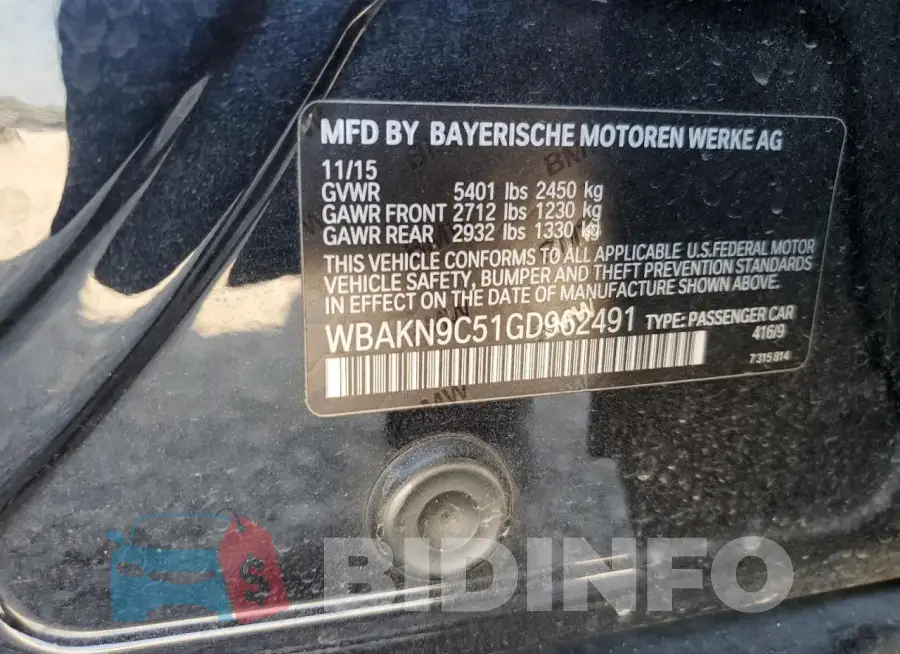 WBAKN9C51GD962491 Photo# 12