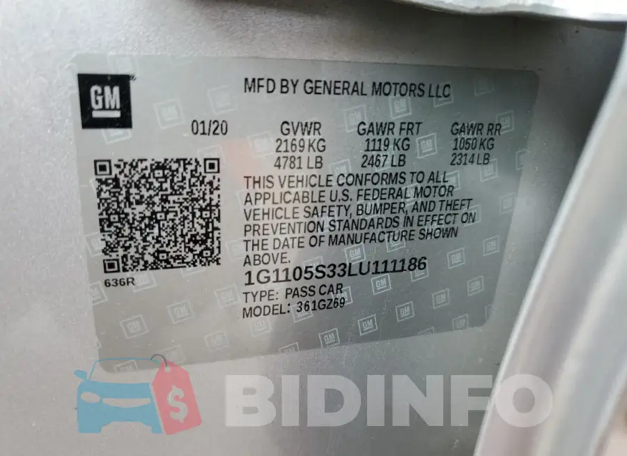 1G1105S33LU111186 Photo# 13