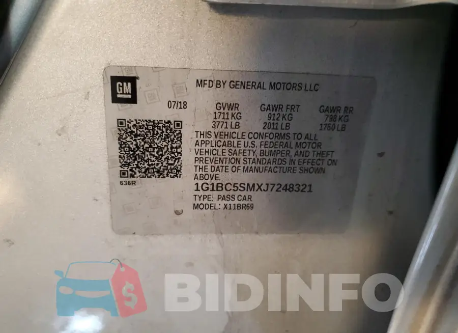 1G1BC5SMXJ7248321 Photo# 12