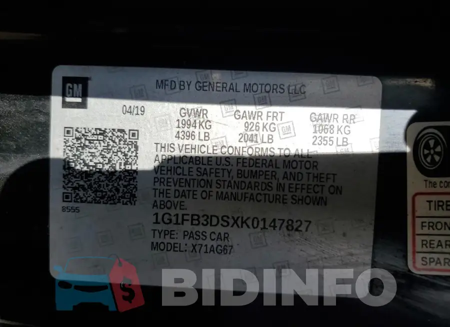 1G1FB3DSXK0147827 Photo# 12