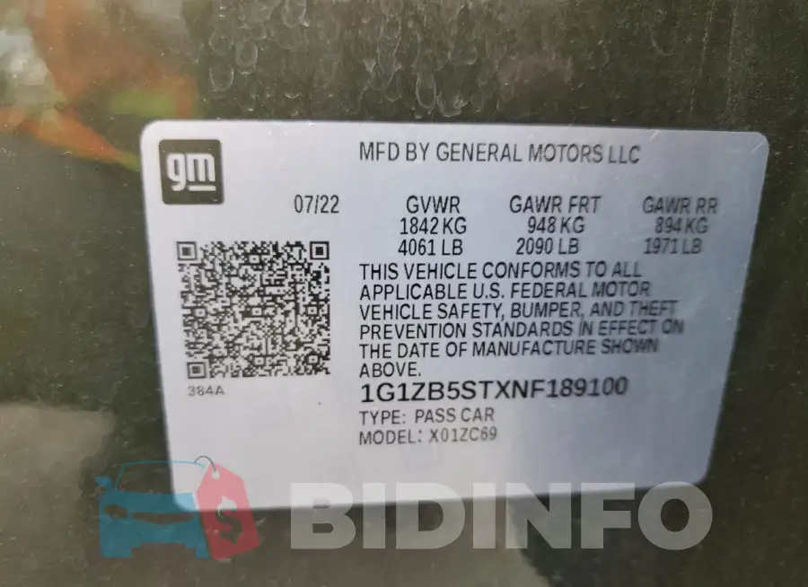 1G1ZB5STXNF189100 Photo# 12