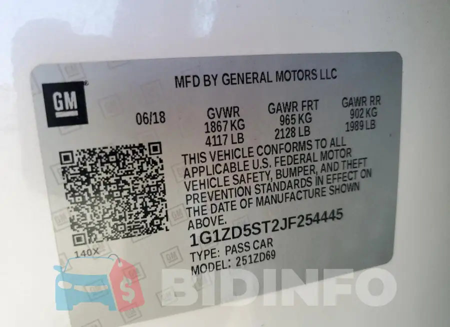 1G1ZD5ST2JF254445 Photo# 12