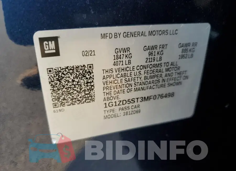 1G1ZD5ST3MF076498 Photo# 12