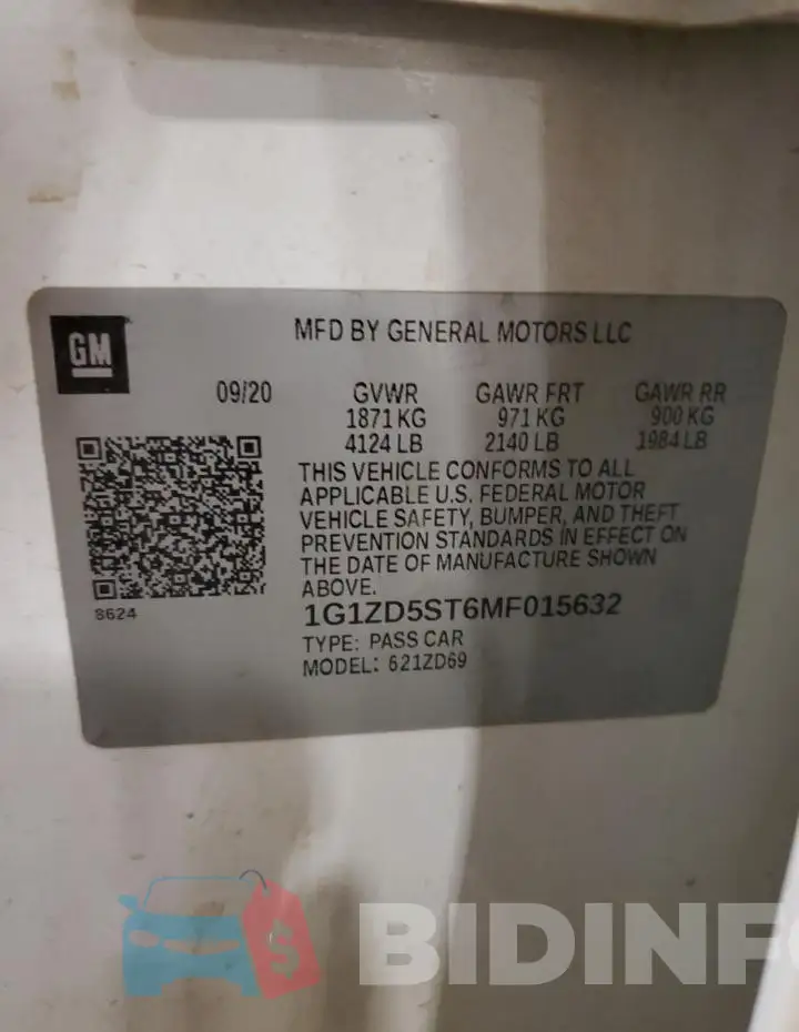 1G1ZD5ST6MF015632 Photo# 12
