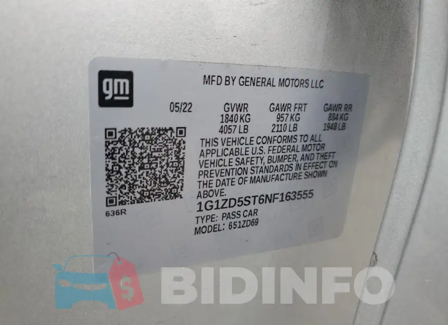 1G1ZD5ST6NF163555 Photo# 12