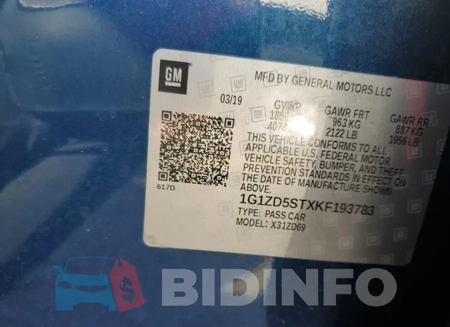 1G1ZD5STXKF193783 Photo# 12