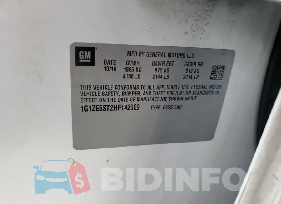 1G1ZE5ST2HF142509 Photo# 12