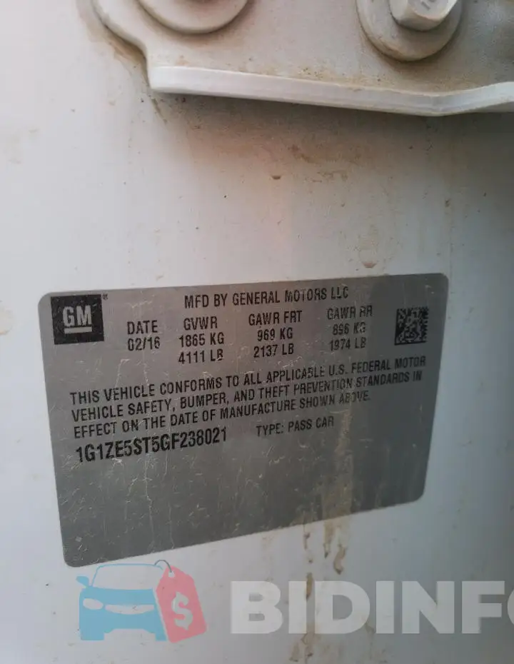 1G1ZE5ST5GF238021 Photo# 12