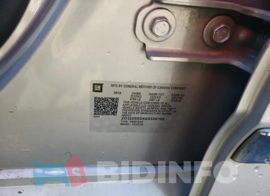 2G1105S3XK9109706 Photo# 12