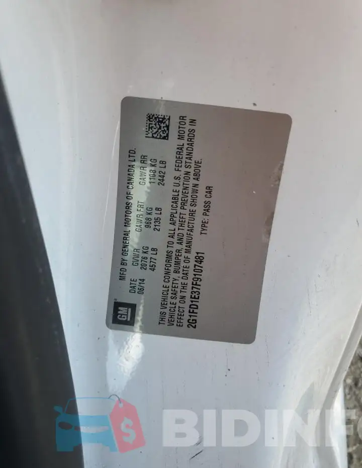 2G1FD1E37F9107481 Photo# 12