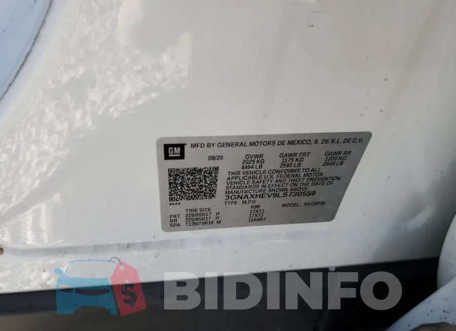 3GNAXHEV9LS730559 Photo# 13