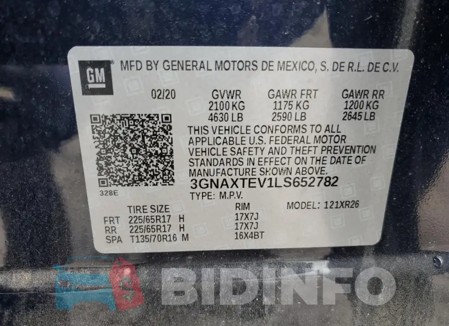 3GNAXTEV1LS652782 Photo# 14