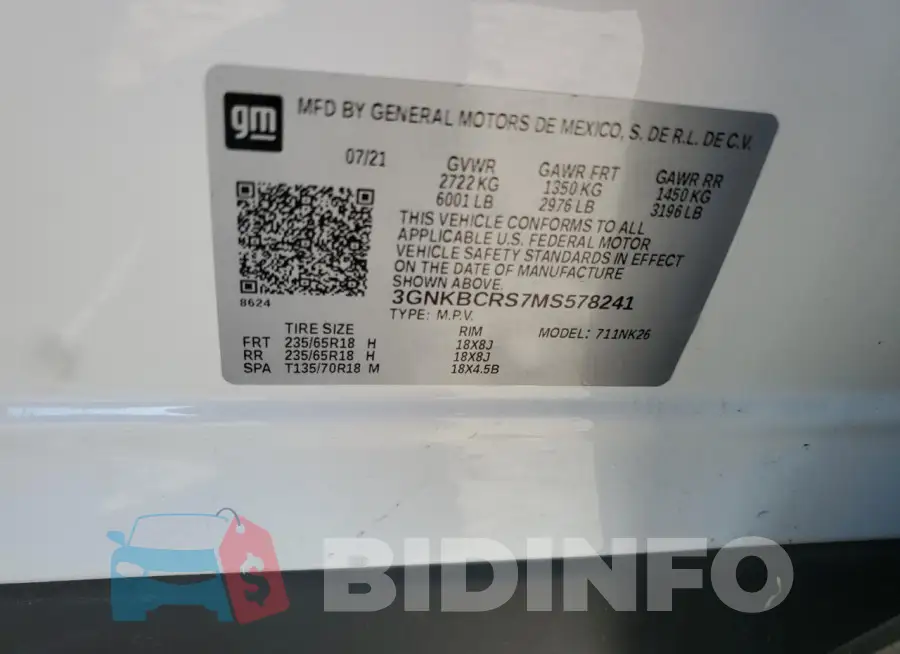 3GNKBCRS7MS578241 Photo# 13