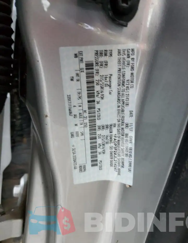 1FADP3F2XJL214247 Photo# 13