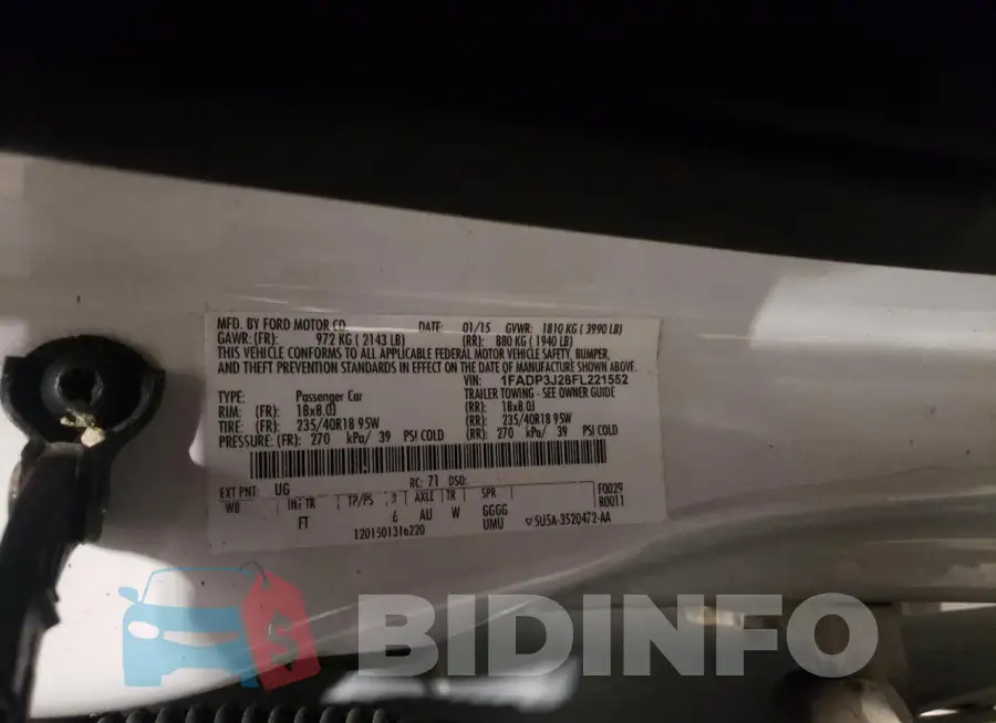 1FADP3J28FL221552 Photo# 12