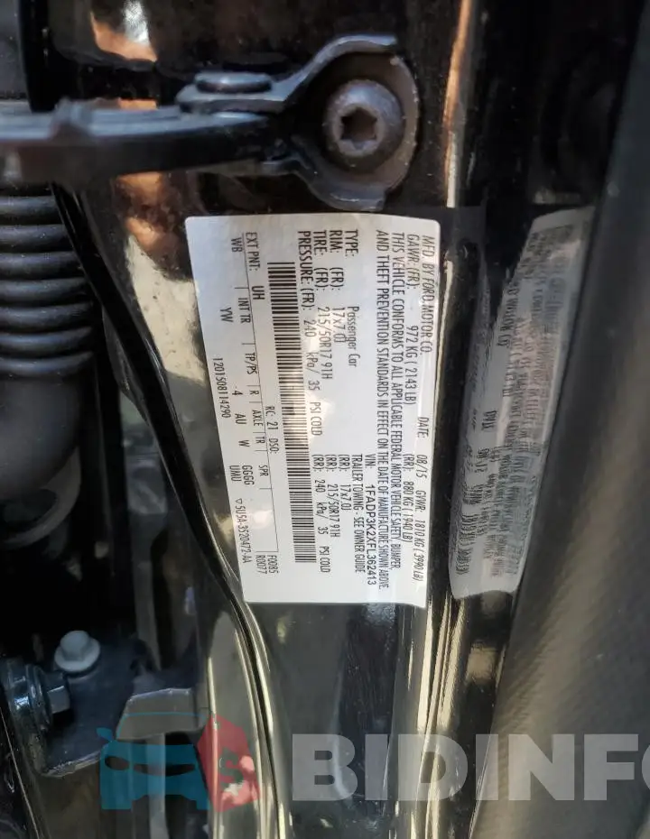 1FADP3K2XFL362413 Photo# 12