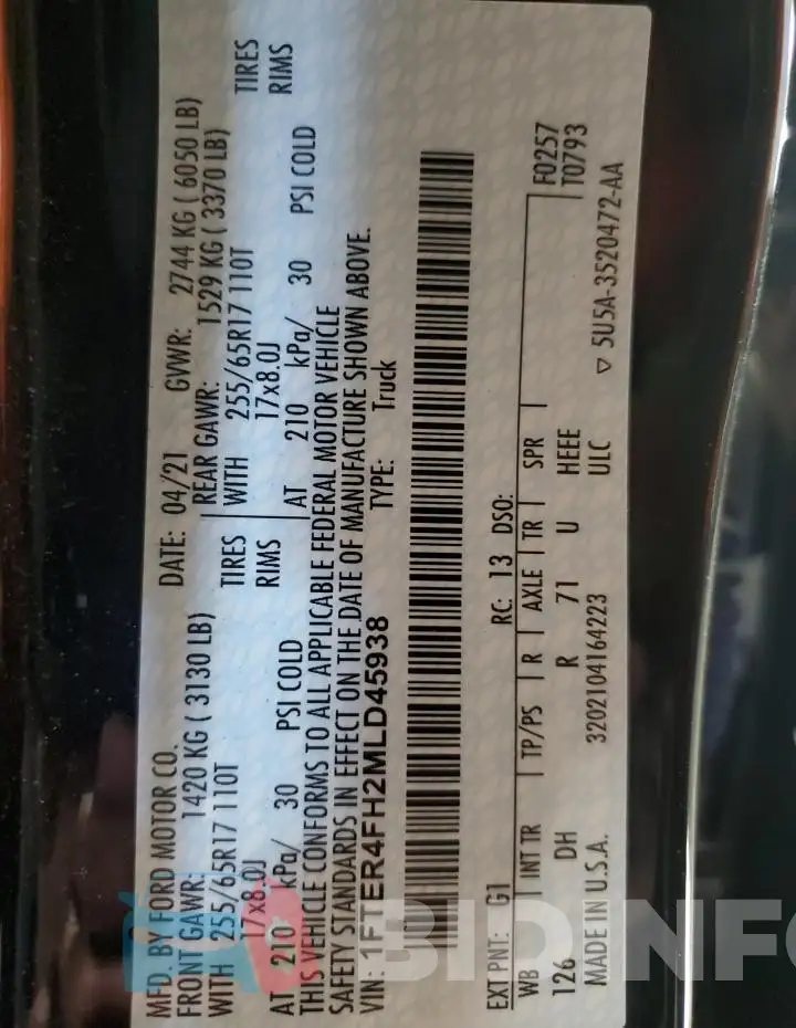 1FTER4FH2MLD45938 Photo# 12